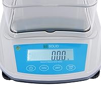 Vista 7 de U.S. Solid Precision Lab Scale 600g x 0.01g- High Precision Analytical Balance w/USB and RS232 Interface, Detachable Draft Shield, 1 x 500g