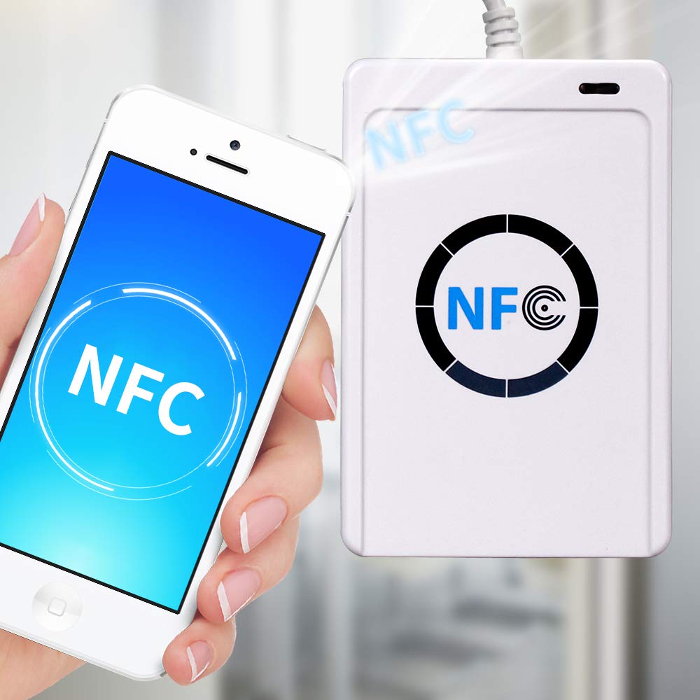 ACR122U Smart NFC RFID lector/escritor ISO 14443 A/B tarjeta clon máquina+ software libre + 5 teclas UID grabables