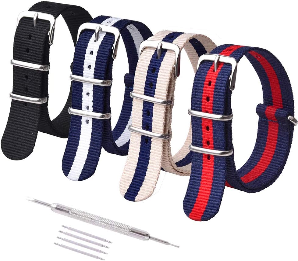 Ritche 18mm NATO Straps Nylon Watch Bands Compatible with Citizen Watch for Men Women