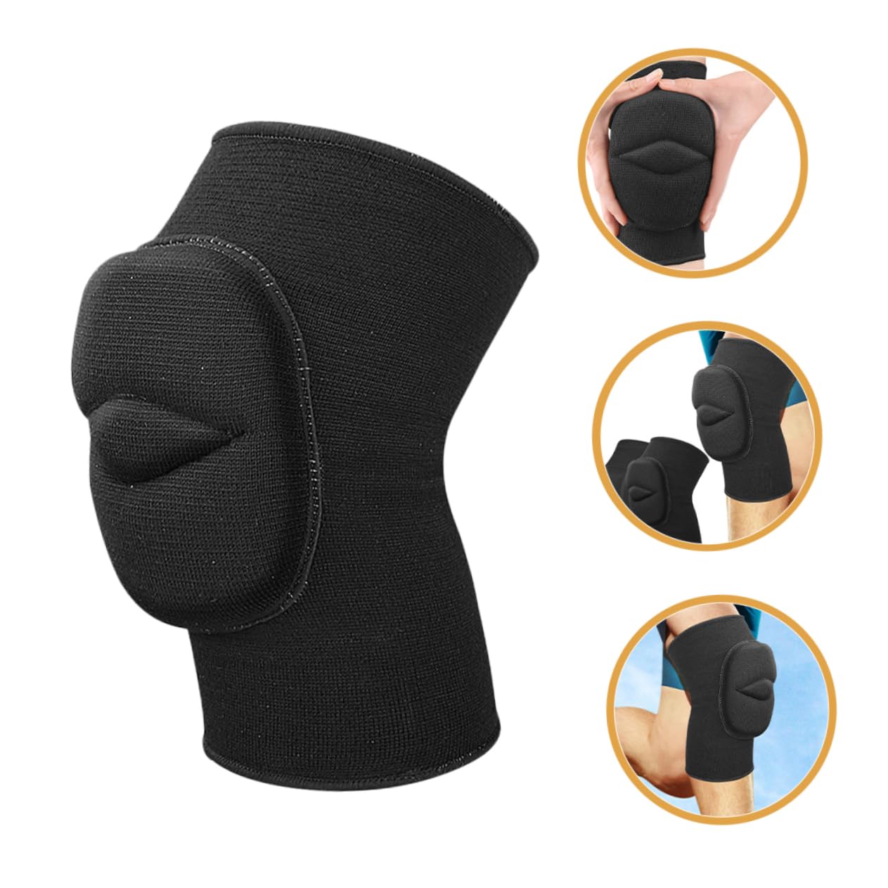 Baluue Eva Sponge Thick Sports Knee Pads Men's Patella Brace Pro Workout Pads for Running