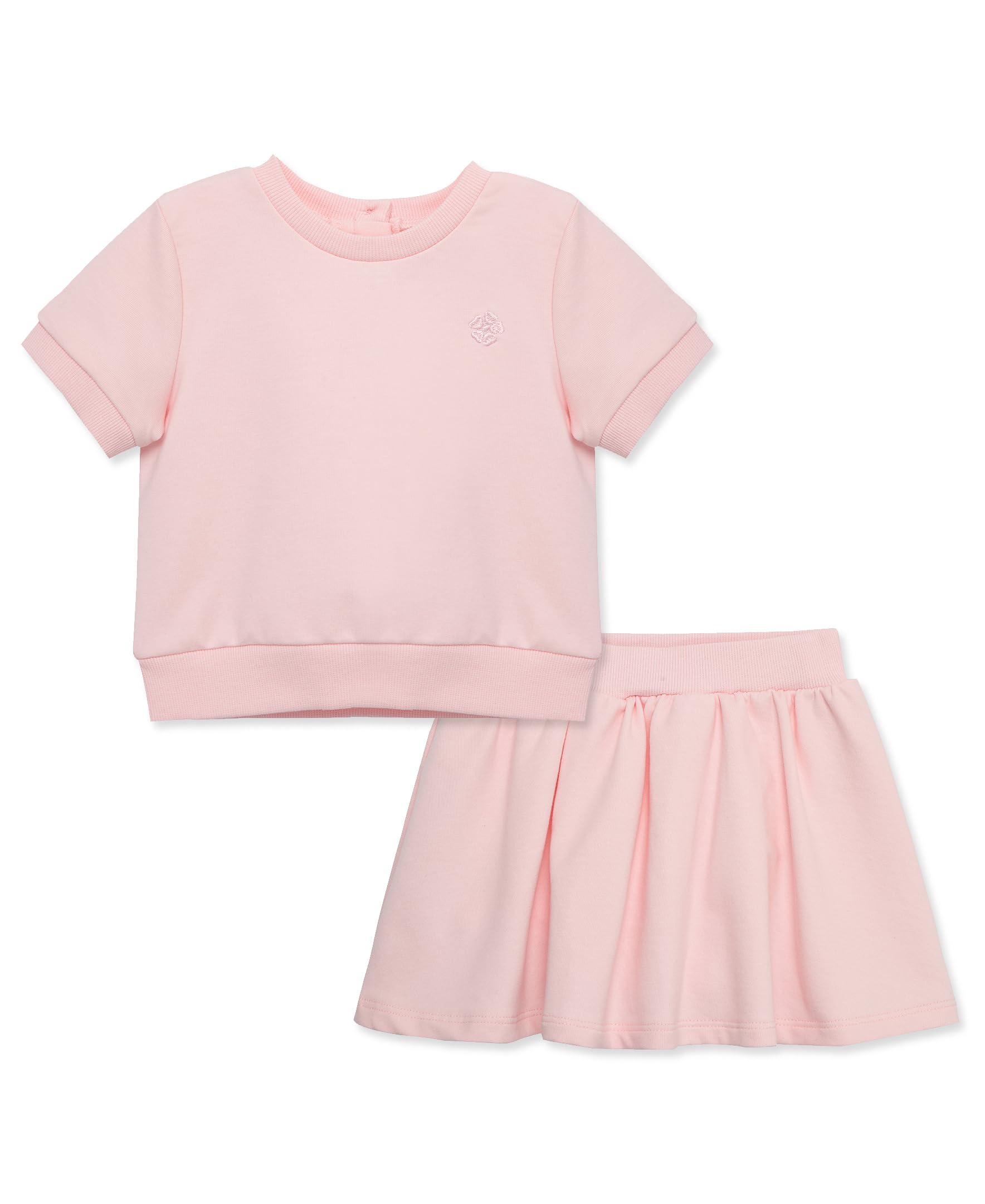 Little Me Clothes for Baby Girls' Pink 2-Piece Skirt Sets, Pink, 12 Months