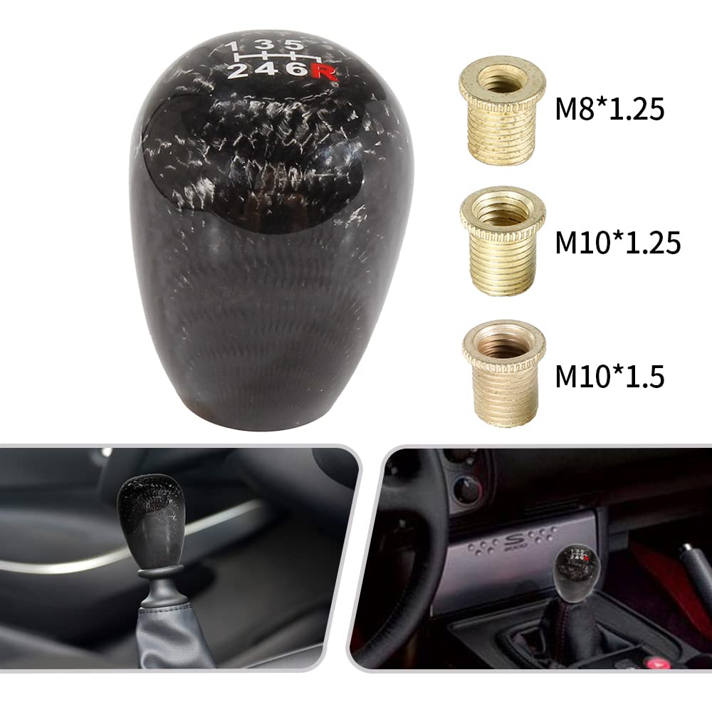 Palanca De Cambios Universal De Fibra De Carbono, Pomo De Transmisión Manual, Sin Marca, 5/6 Velocidad - AliExprs