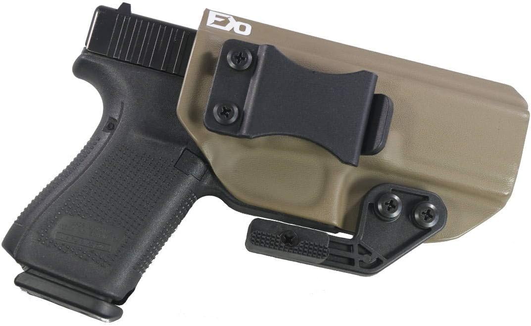 Fierce Defender IWB Kydex Holster Compatible with Glock 19 23 32 -The Paladin Series -Made in USA- GEN 5 Compatible