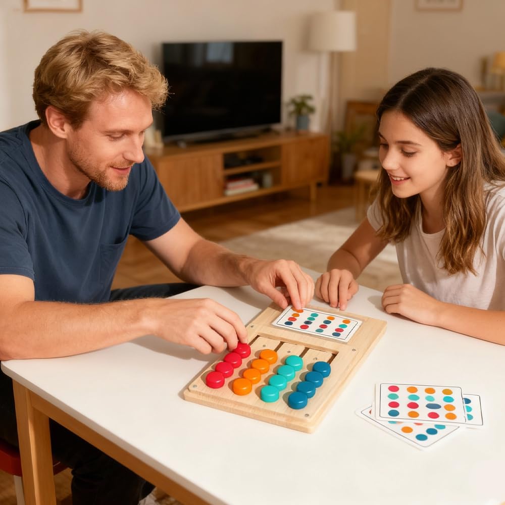 Jeux pour Personnes atteintes de démence, activités pour Seniors atteints de démence, Jeux en Bois pour Personnes atteintes de démence avec 12 Cartes