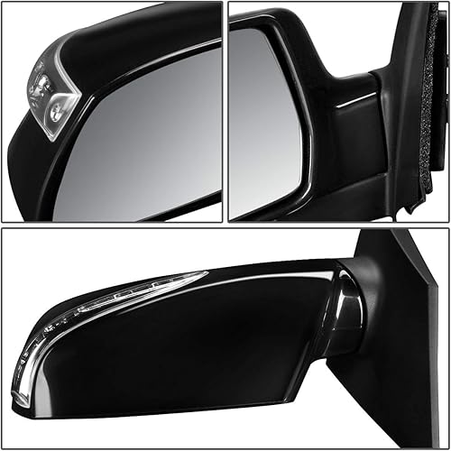 Miniatura 3 de DNA Motoring OEM-MR-HY1320176 Estilo de fábrica lado izquierdo alimentado+calentado+señal de giro espejo retrovisor compatible con Hyundai Tucson