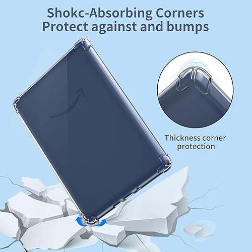 Miniatura 6 de Funda transparente para Kindle de 6 pulgadas, versión 2022 y 2024 de 11 generación 2022 y 2024, cubierta trasera de TPU, ligera, delgada, suave,