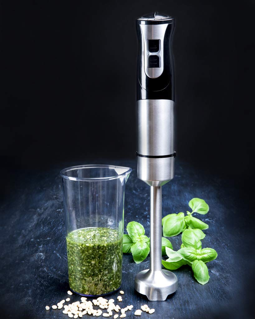 Gastronoma 18210001 - Batidora de mano de 1000 W, 3 en 1, perfecta para mezclar salsas y sopas, rápida y eficiente