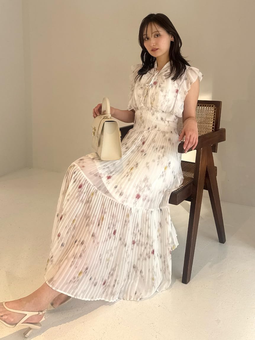 Amazon.co.jp: [スナイデル] Sustainableフリルプリーツワンピース