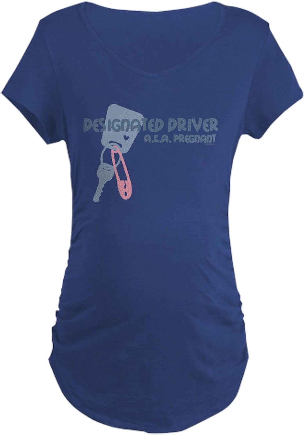 CafePress Designated Driver Maternity Dark T Shirt Women's Maternity Ruched Side T-Shirt