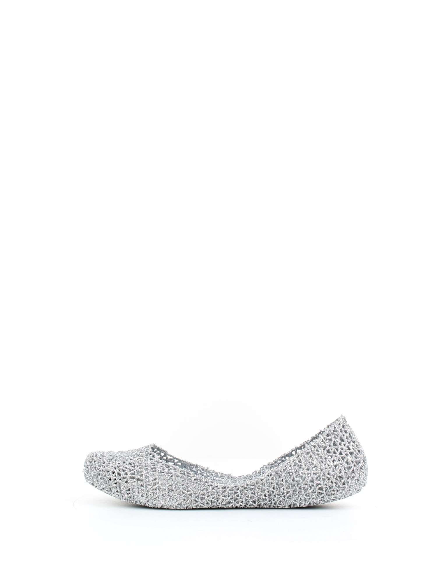 Melissa Campana Papel 20, Women’s Closed Toe Ballet Flats, Silver (Silver Glitter 50711), 4 UK (37 EU)