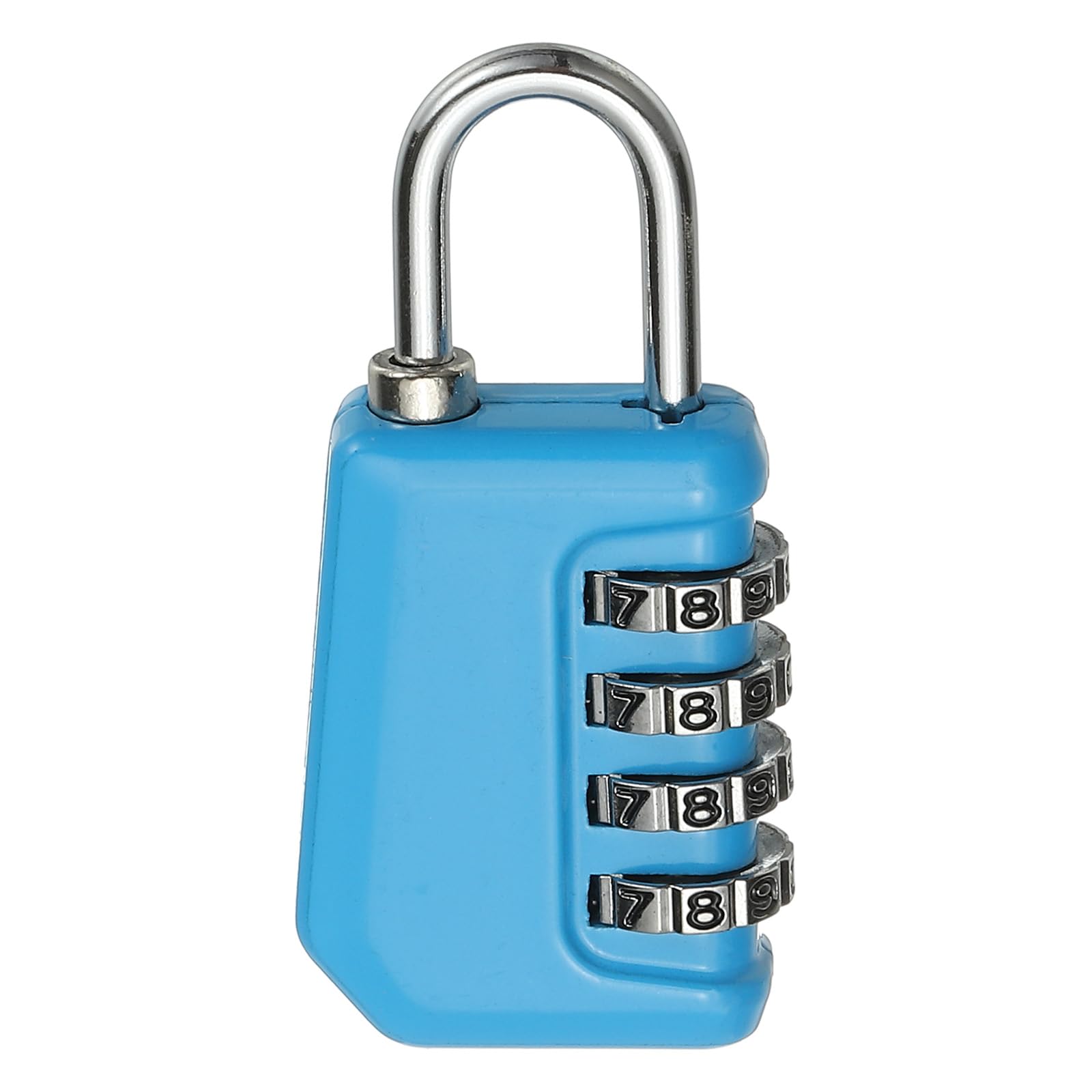 MECCANIXITY Combination Lock, 4 Digit Padlock Combination Outdoor Waterproof Locker Lock for Gym Luggage Home Sports Hasp Storage, Blue Pack of 1