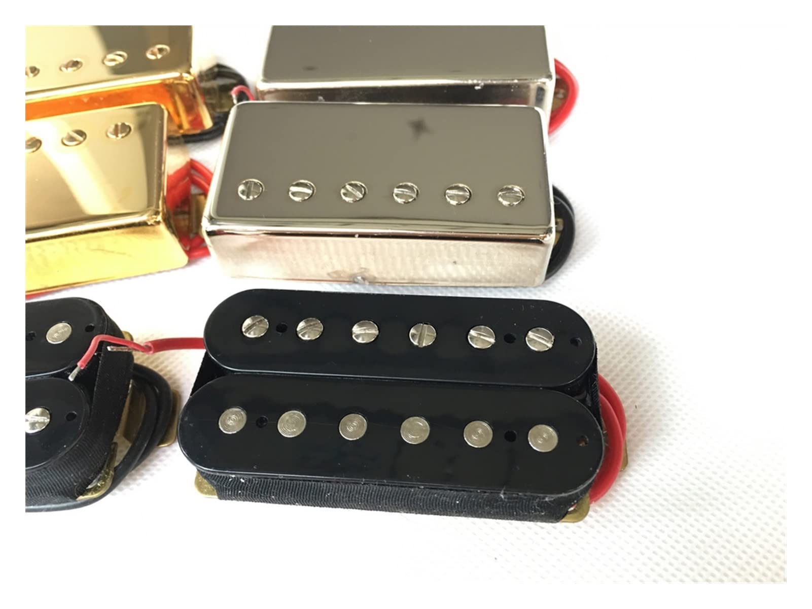 1 Zestaw Gitary Elektrycznej Alnico Humbucker Pickups Przetworniki(GD with yellow frame)