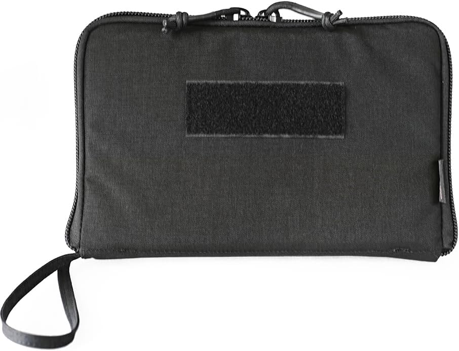 2-Pack Soft Pistol Cases Handgun Case Soft Pistol Rug Case Tactical Handgun Storage Pouch with for Hunting Shooting Range Sports Home storage，「3 of ID Patches Included」 - Image 2