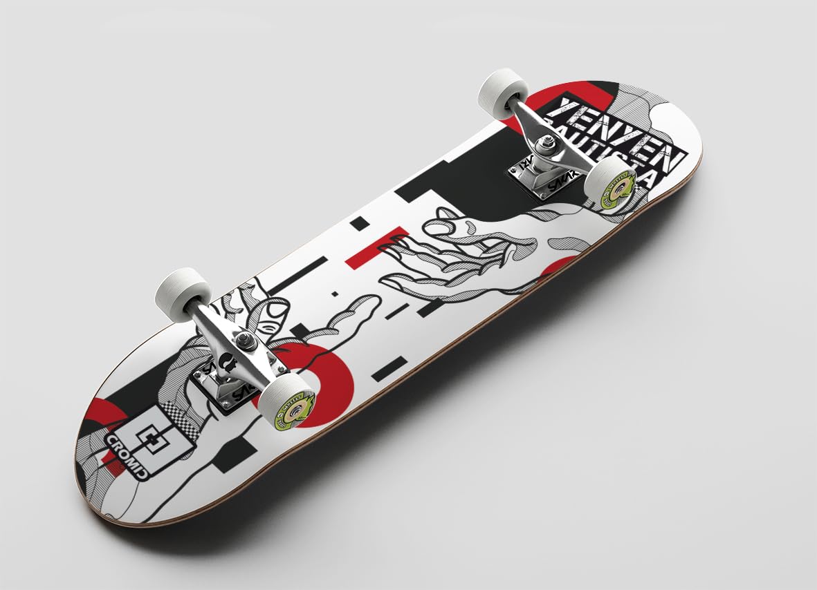 Cromic Monopatín Skate Skateboard Completo Complete Yenyen Lereo Hands 8.7