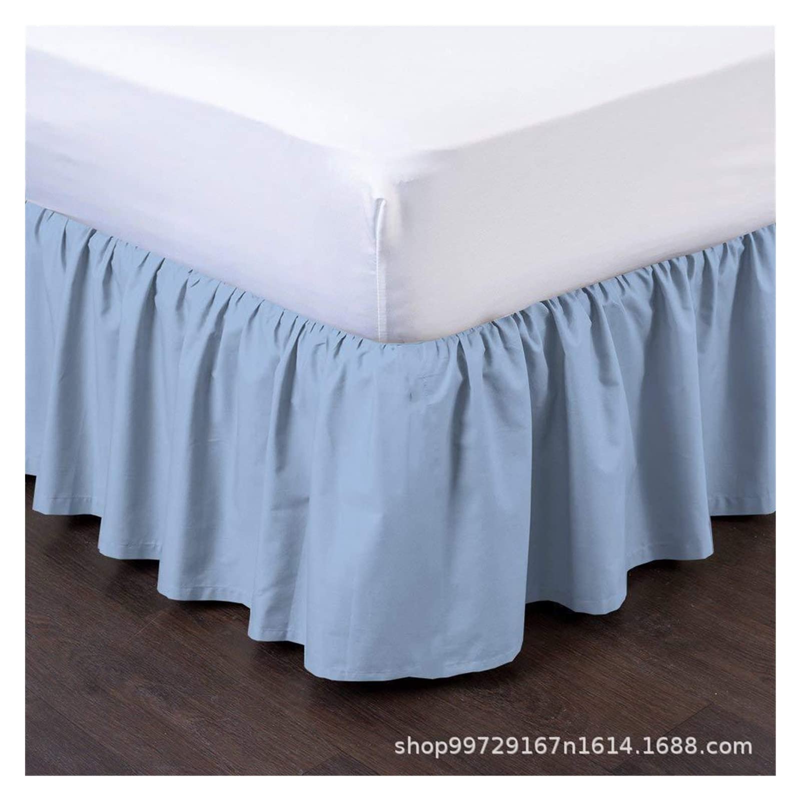 Mantovana Giroletto Matrimoniale Gonna da letto con superficie letto Materasso copertura gemella / piena / regina / king size 35cm altezza home hotel uso grigio bianco beige gonne da letto beige(Grey,
