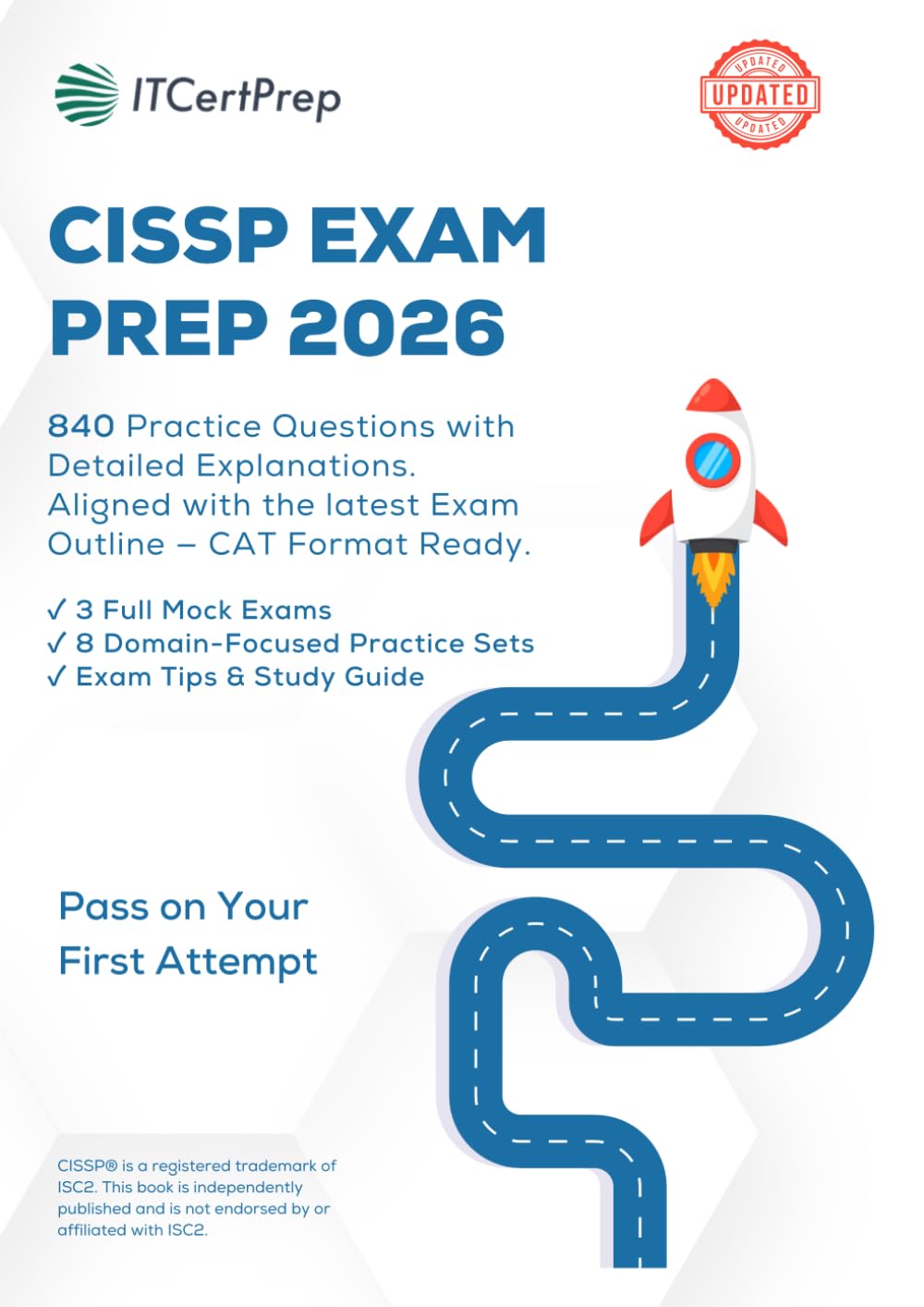 CISSP Exam Prep 2026: 840 Practice Questions with Detailed Explanations for Cybersecurity Certification: Domain-Based Practice + Mock Exams for Real CISSP Exam Success