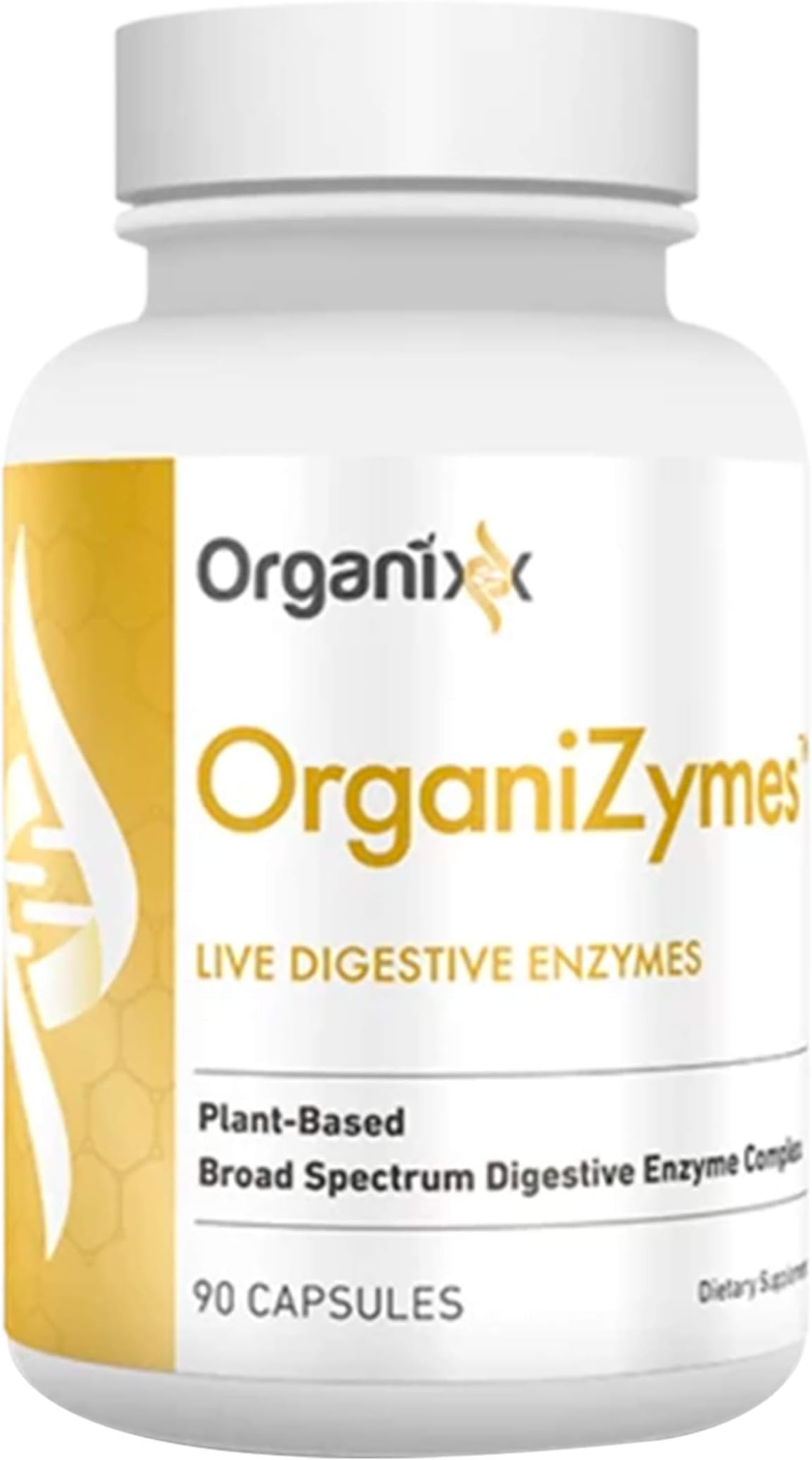 Digestive Enzyme Supplement - Bloating Relief - Gas Relief - 17 Digestive Enzymes in 1 - OrganiZymes by Organixx (90 Capsules)