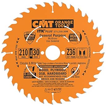 CMT 271.210.36M circular saw blade ITK Plus Hw, 210 x 1,8 x 30 ( 25) z=36