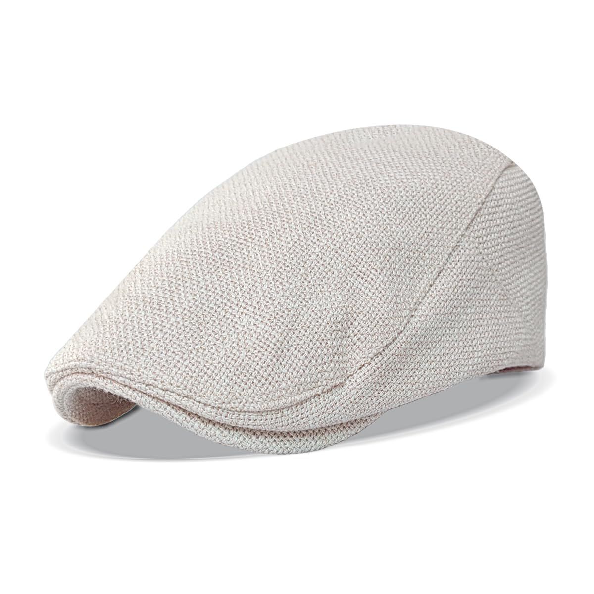 Casquette plate pour homme en lin avec doublure - Casquette plate pour homme - Casquette de lierre Gatsby - Pour le printemps et l'automne
