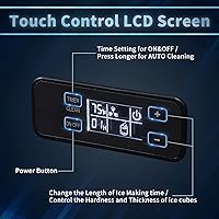 Vista 3 de Kognita Ice Maker Machine, Under Counter or Freestanding Built-in Commercial Ice Maker, 80lbs Daily Ice Cube Maker Machine with 25 lbs Storage