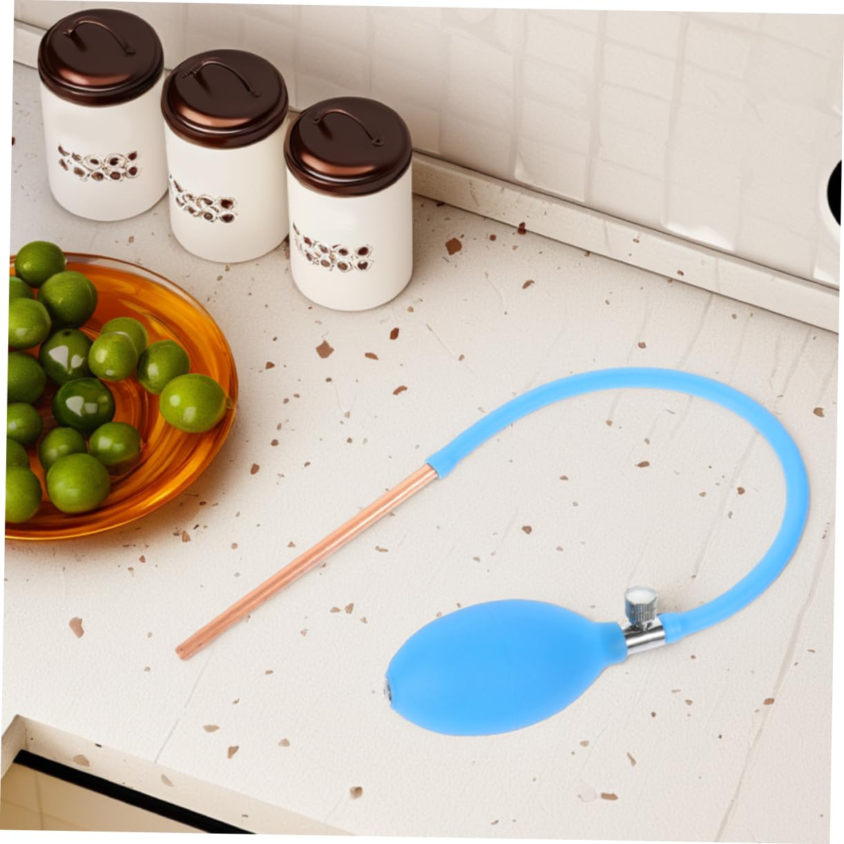 LIFKOME Praktische Zuckerkunst Blaspumpe aus Latex und Metall Vielseitige Anwendung für Süßigkeitenkunst und Backzubehör 2 Stück als Handy Gadgets Lustig für Zuckerblasprojekte