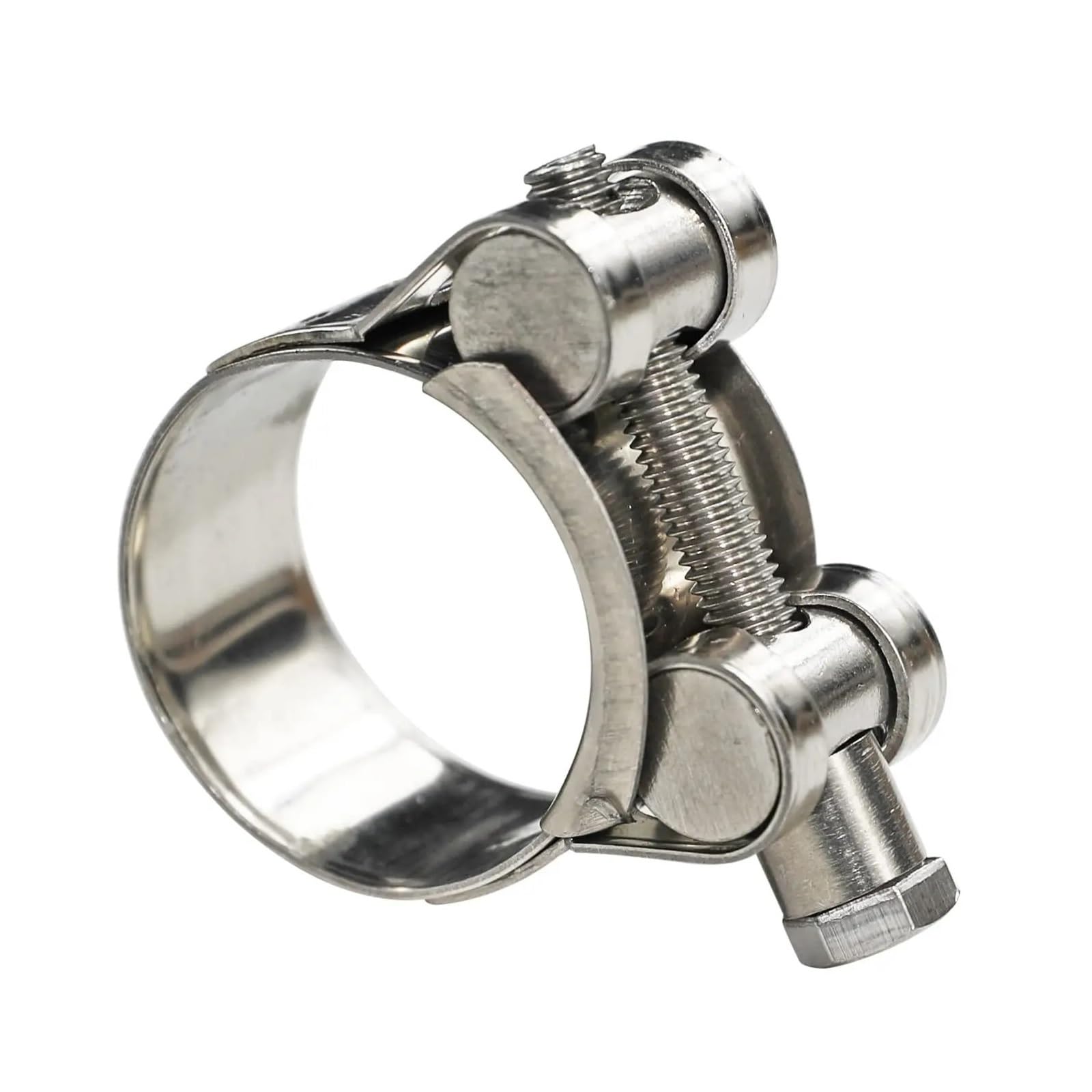 Abrazaderas De Manguera Acero Inoxidable 304, Clip Tubo Escape Con Perno En T, Ajustable Turbo Resistente 17-174mm, 6 Uds