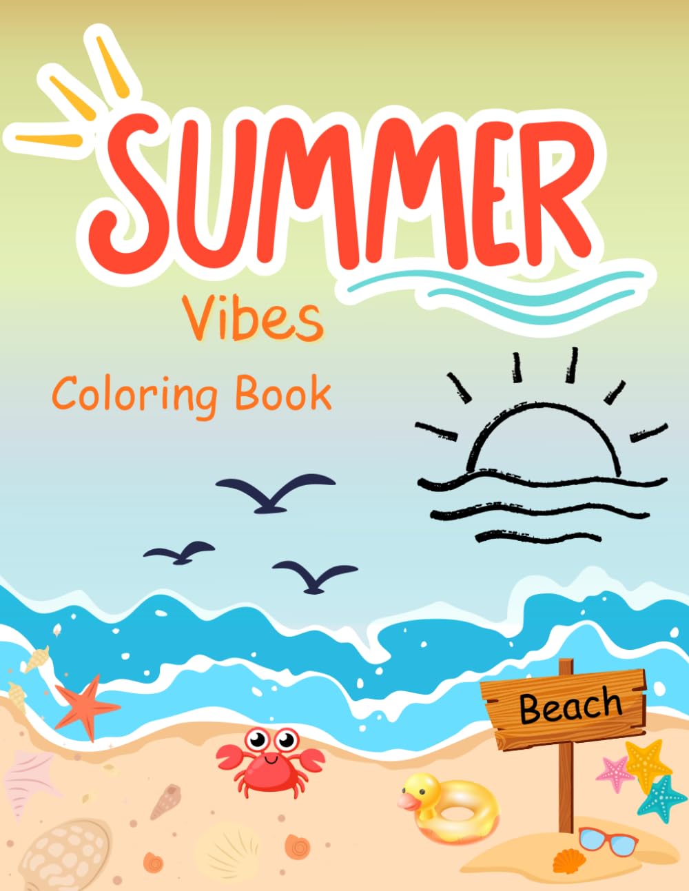 Summer Vibes Coloring Book