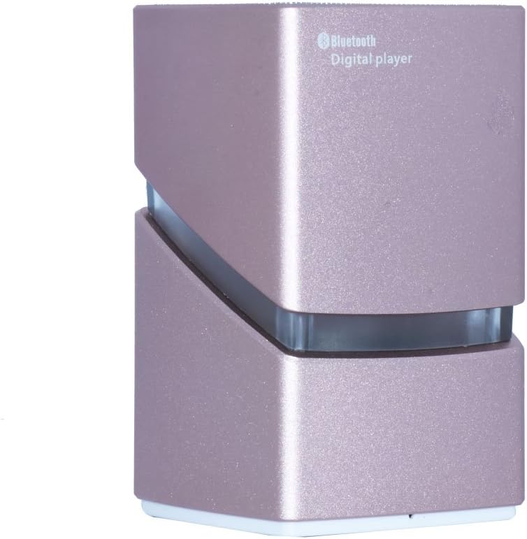 Tmusik Portable Wireless Bluetooth Speaker with Built-in Mic, Hands-free Calls, AUX Line, TF Card, HD Sound and Bass for iphone ipad Android Smartphone and More - Pink Gold