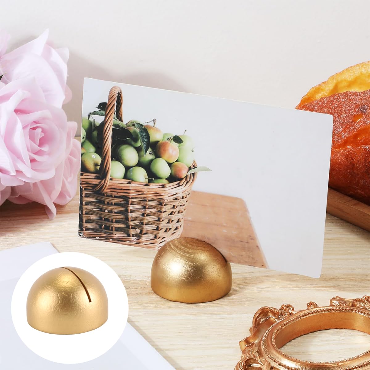 20 Supporti Rotondi per Numeri da Tavolo, Moderni Porta Segnaposto, Clip per Numeri da Tavolo per Matrimoni, Feste di Compleanno