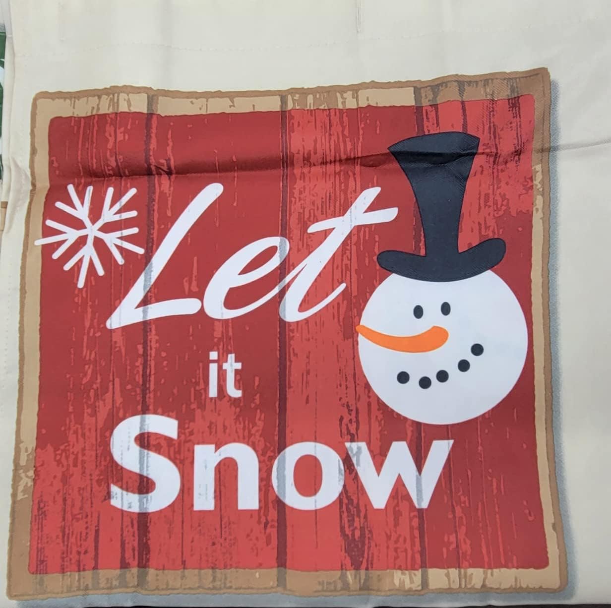 Christmas Signs Shower Curtain & Hook Set