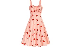 Women's Vintage Style Rockabilly 50's Floral Summer Dress