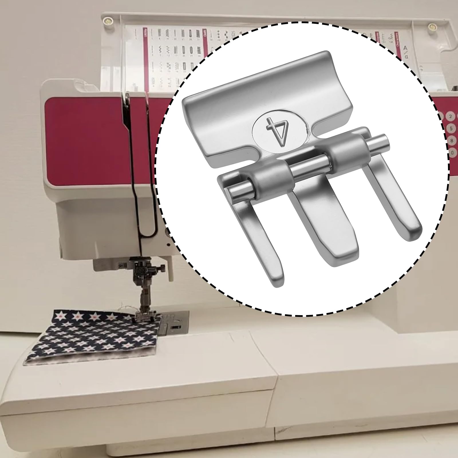 Pied Presseur Fermeture éclair Avec IDT Pour Machines Pfaff - DreamStitch - Compatible Groupes C, D, E, G, J, K