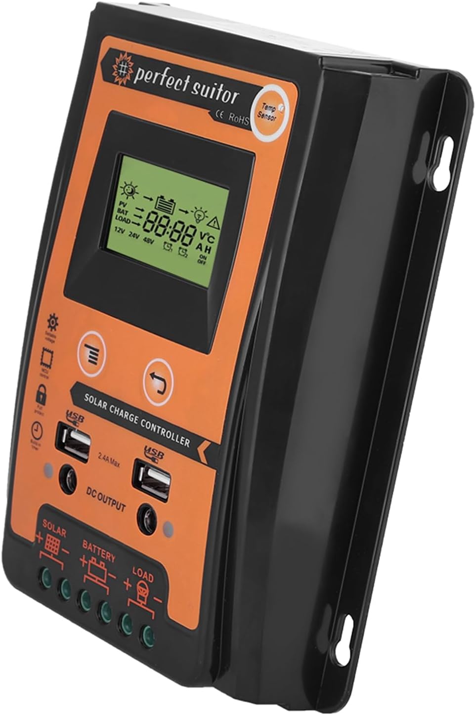 MPPT Solar Controller 30A50A, Efficient Solar Panel Battery Regulator, 12V/24V System, for MotorhomeRV (30A), LUCKDANOrd87zmvfw2-01