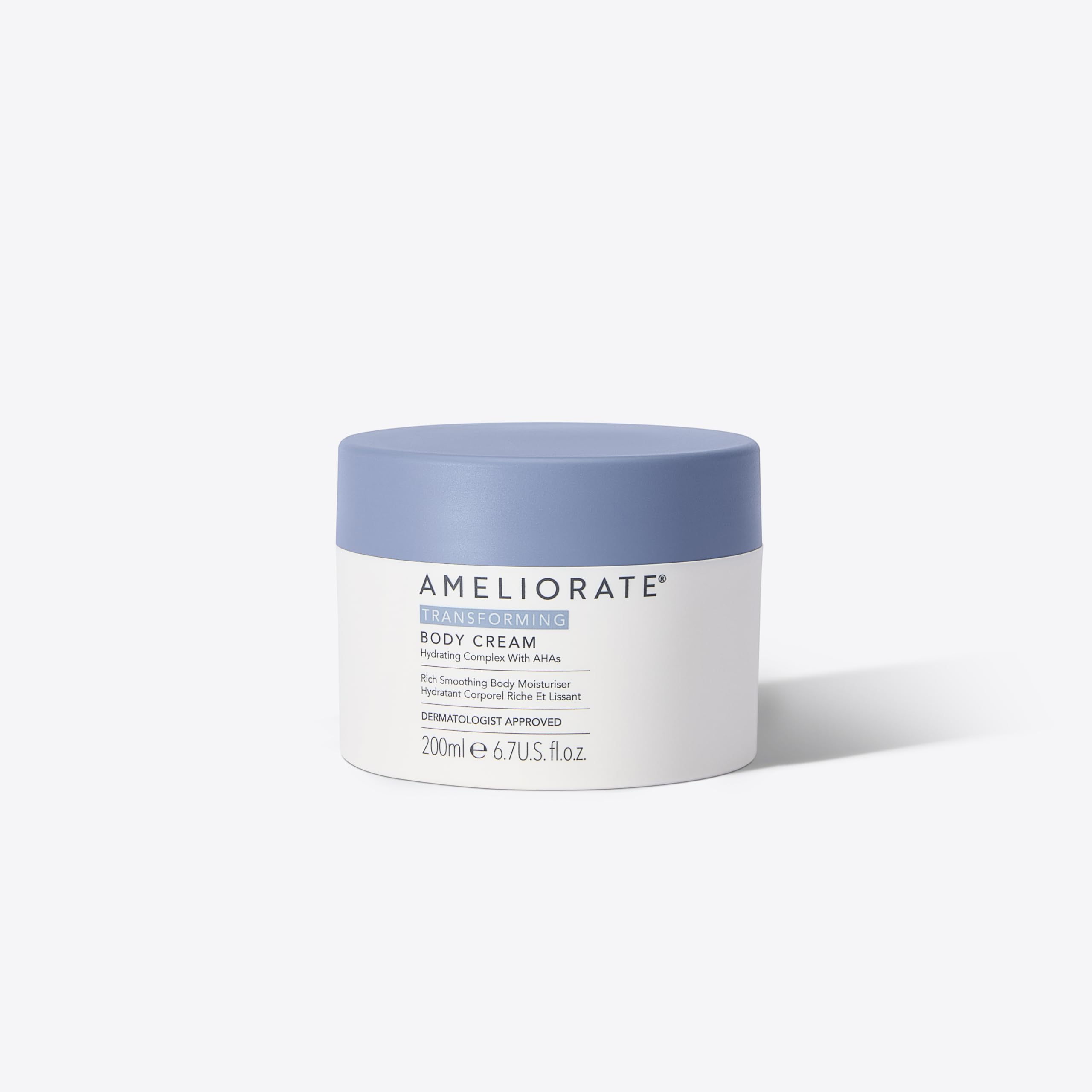 AMELIORATE Transforming Body Cream 200ml for Keratosis Pilaris (KP), Extremely Dry & Rough Skin, White, 200 ml (Pack of 1)