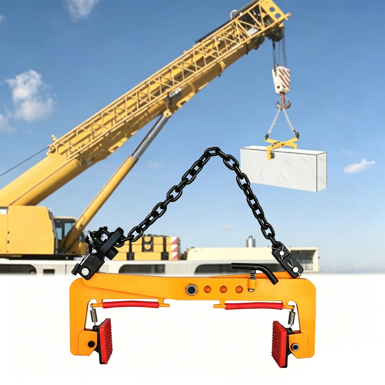 Elevador De Piedras De 500 Kg Con Pinza De Elevación Ajustable, Apertura Ajustable De 33-70 Cm, Para Levantar y Transportar, Adecuado Para Losas De Mármol y Materiales Similares
