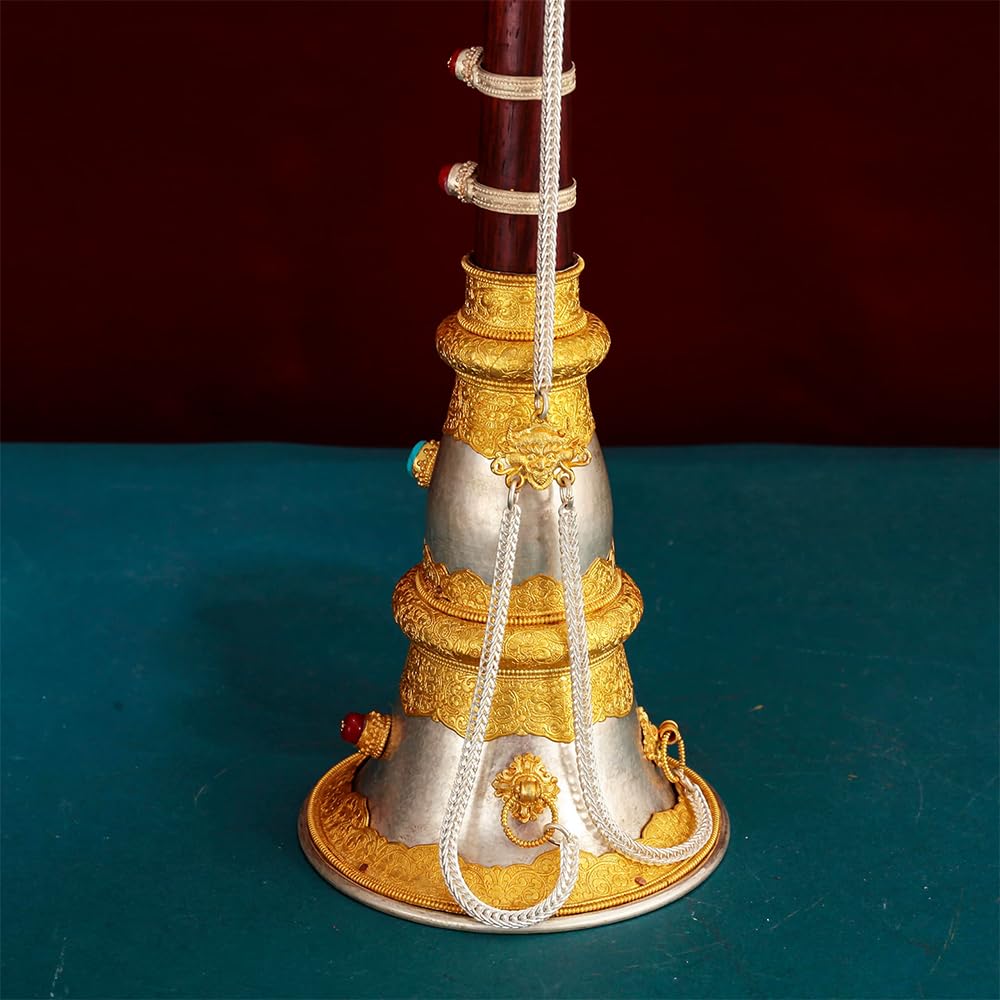 Trompetas estilo tibetano hechas a mano en Nepal (2 piezas)