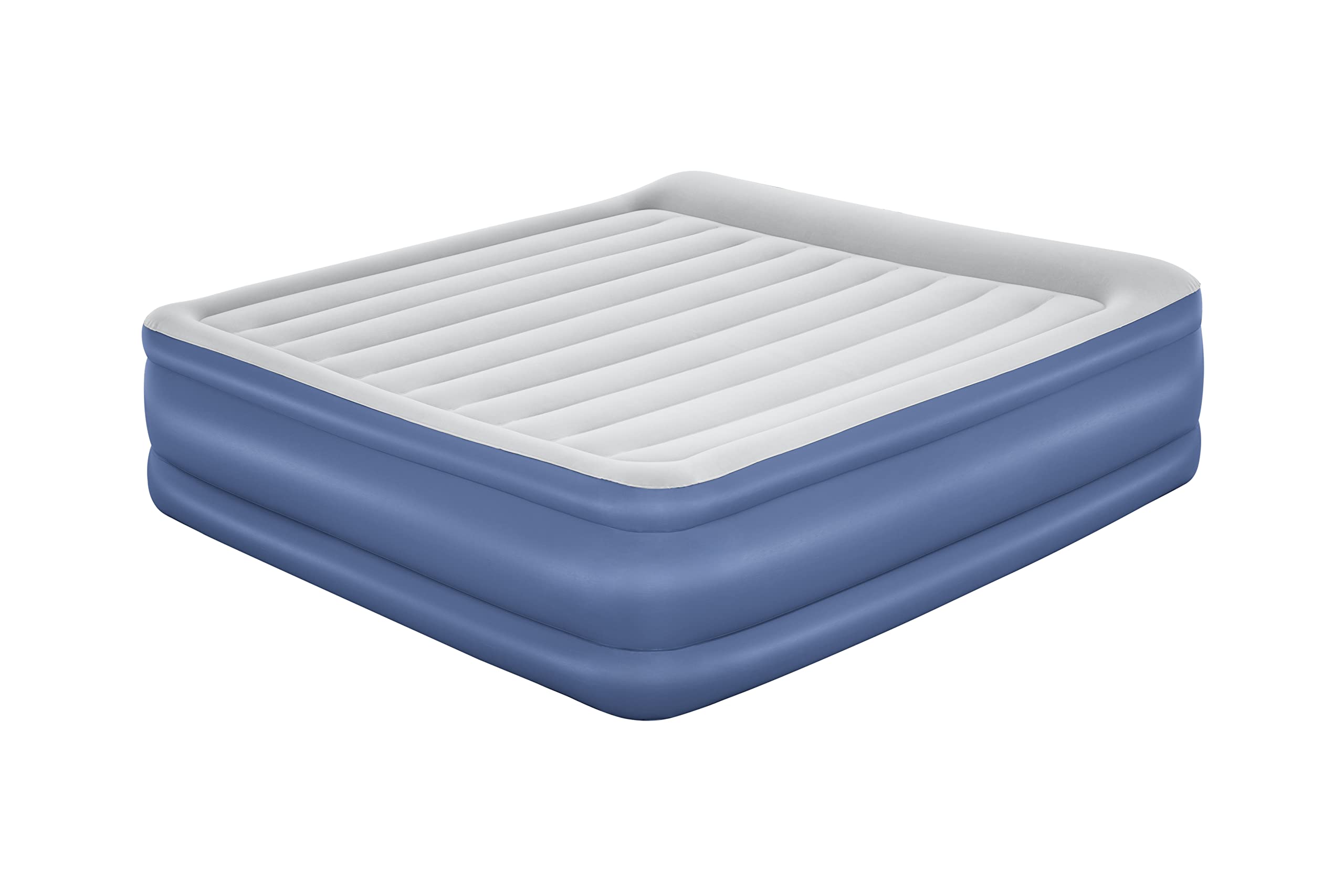 Bestway 80" x 76" x 22"/2.03m x 1.93m x 56 cm Tritech Air Mattress King Built-in AC Pump