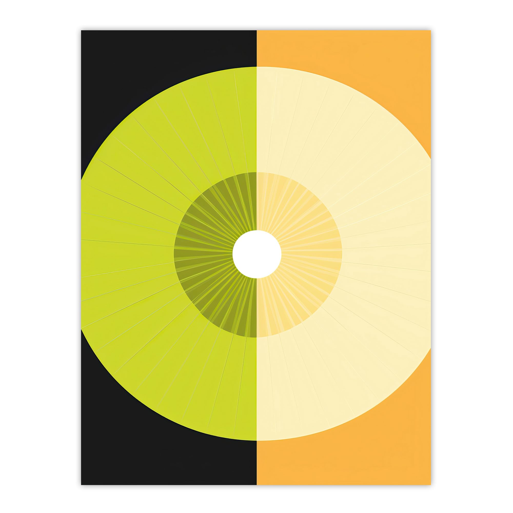 Artery8 Abstract Kiwi & Orange Kitchen Artwork Print W18" x H24"