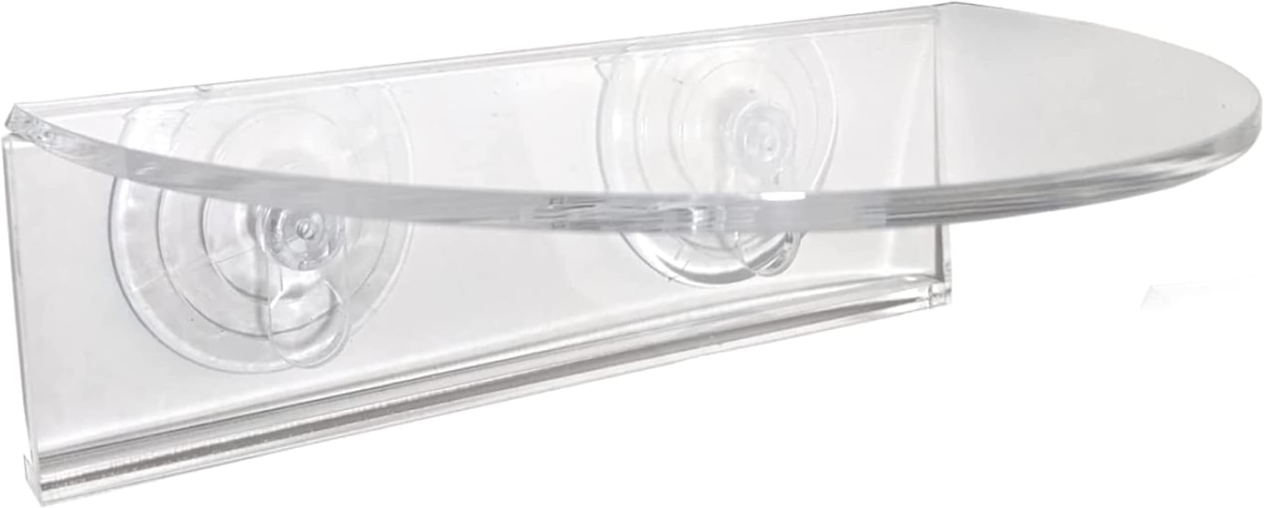 Window Garden Veg Ledge - Window Shelf for Plants, Clear Acrylic Shelves - Suction Cup Indoor Plant Holder - Glass Window Sill Extender for Microgreens Kit, Seed Starter Pots, Planters (1 Pack)