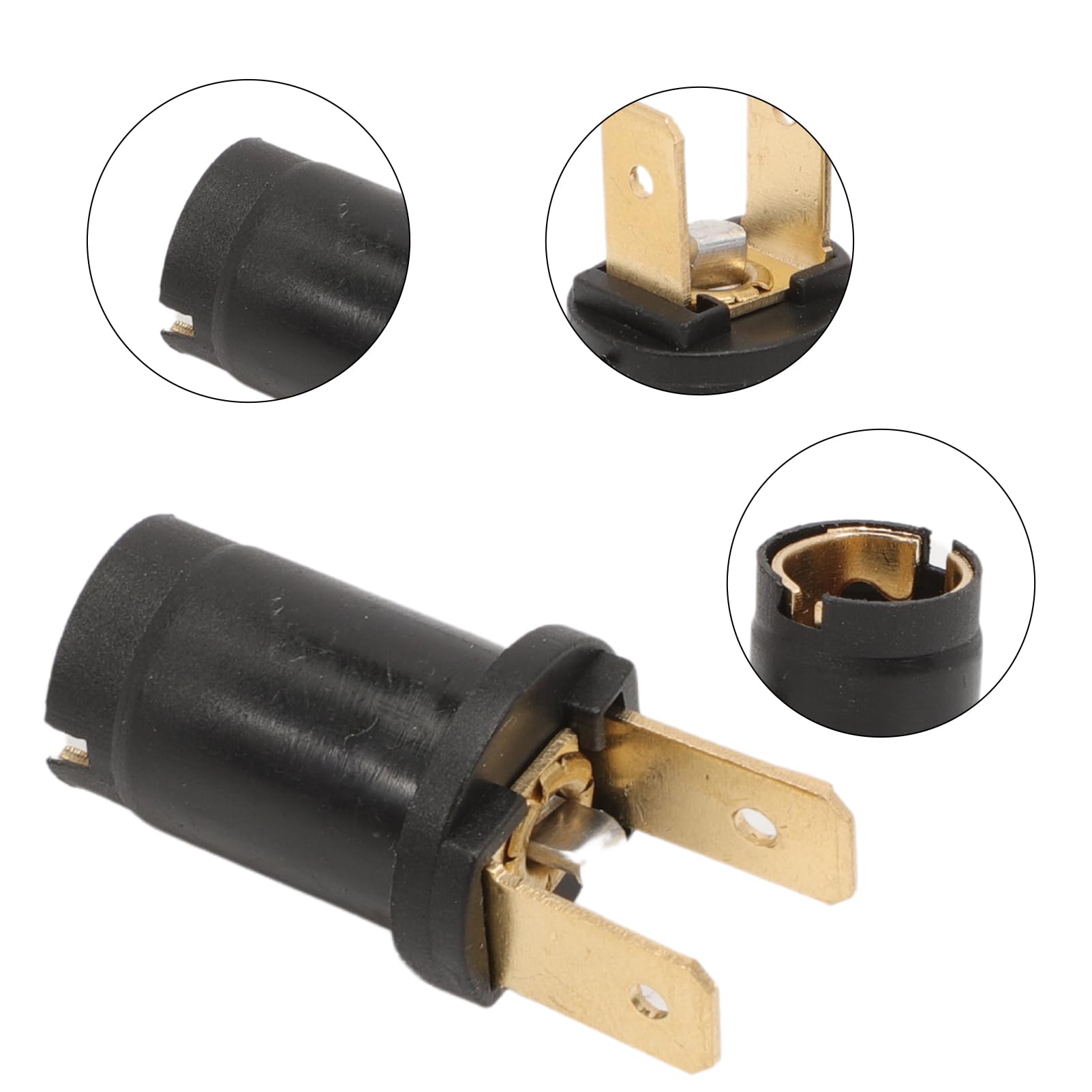 Kit Riparazione Portalampada 501 (W5W) – 2 Portalampade Con Attacchi Saldati E Lampadine LED