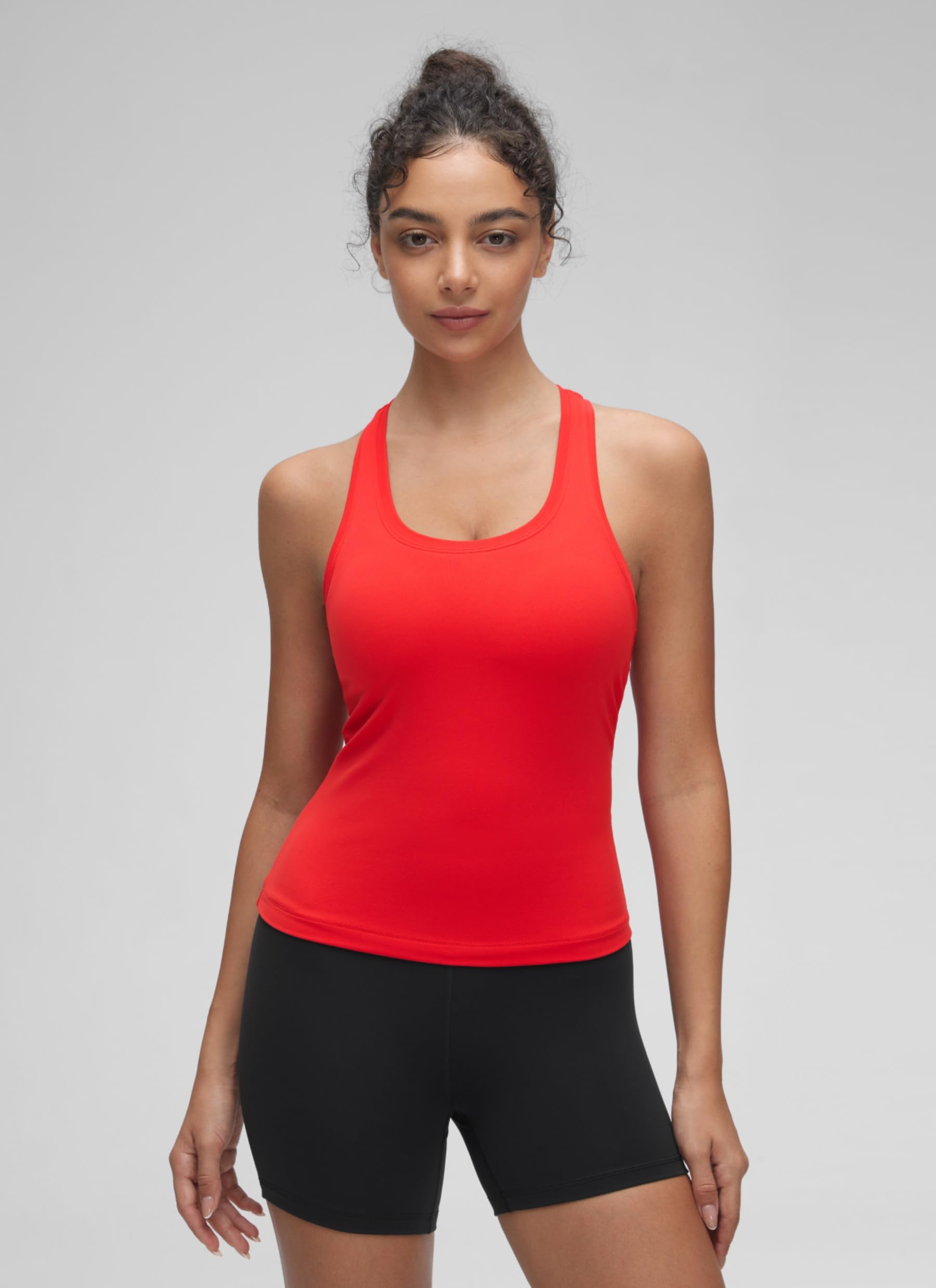 CRZ YOGA Butterluxe Damen Gym Ärmelloses Shirt Sommer Yoga Tank Top Racerback Lang Sport Tops Fitness Blickdichte Oberteile
