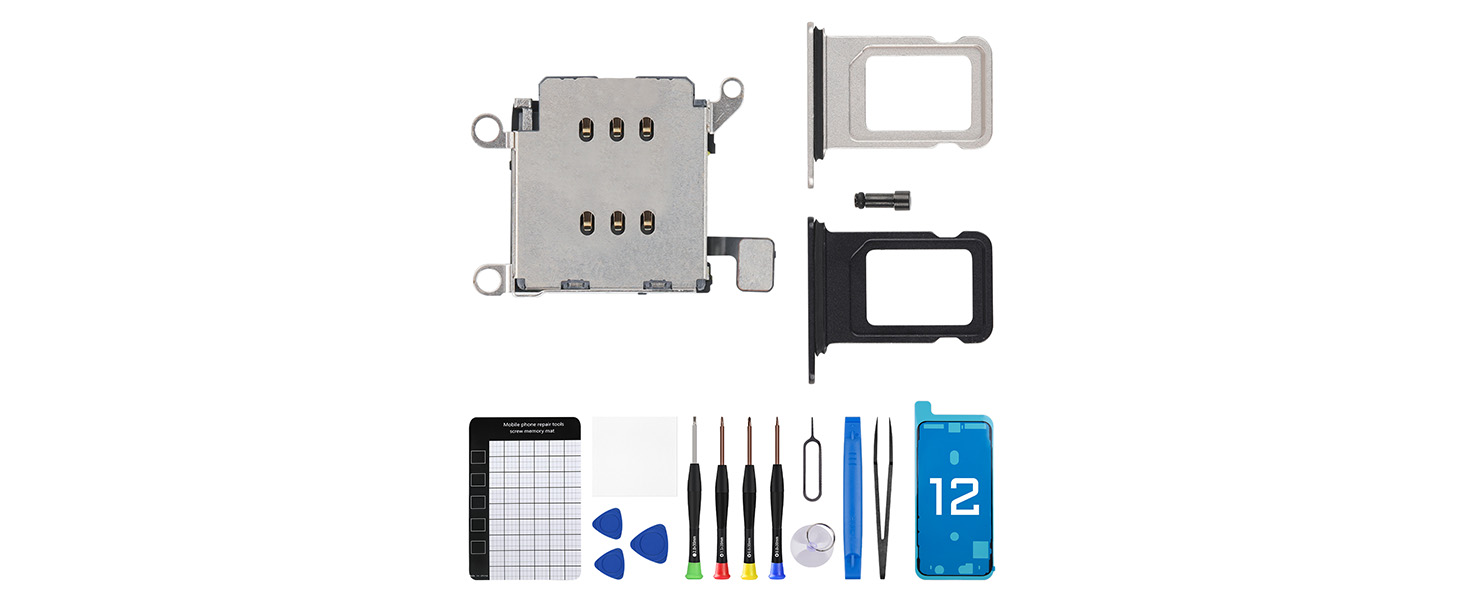 Amazon.com: Risidamoy for iPhone 12 Dual SIM Card Reader Flex