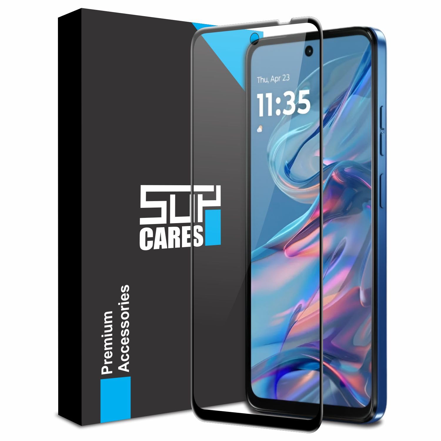 SupCares Edge to Edge Tempered Glass for Motorola Moto G45 5G (6.5 Inch) with Easy Self-Installation Kit | Black (B0DGQG1YR8) Amazon Price History, Amazon Price Tracker