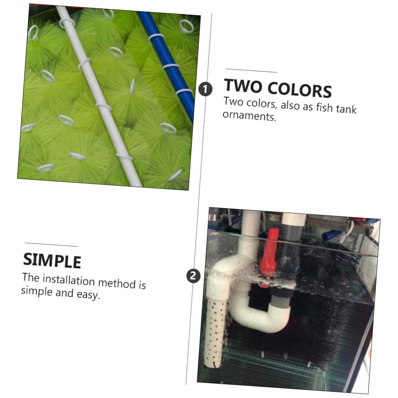 YARNOW 6 Piezas Cepillo para Incubar Peceras Cepillo para Limpieza De Peceras Suministros Vacío Decoración Tubo Piscina Cepillo Electrico para Limpieza Black Alambre Ambiental