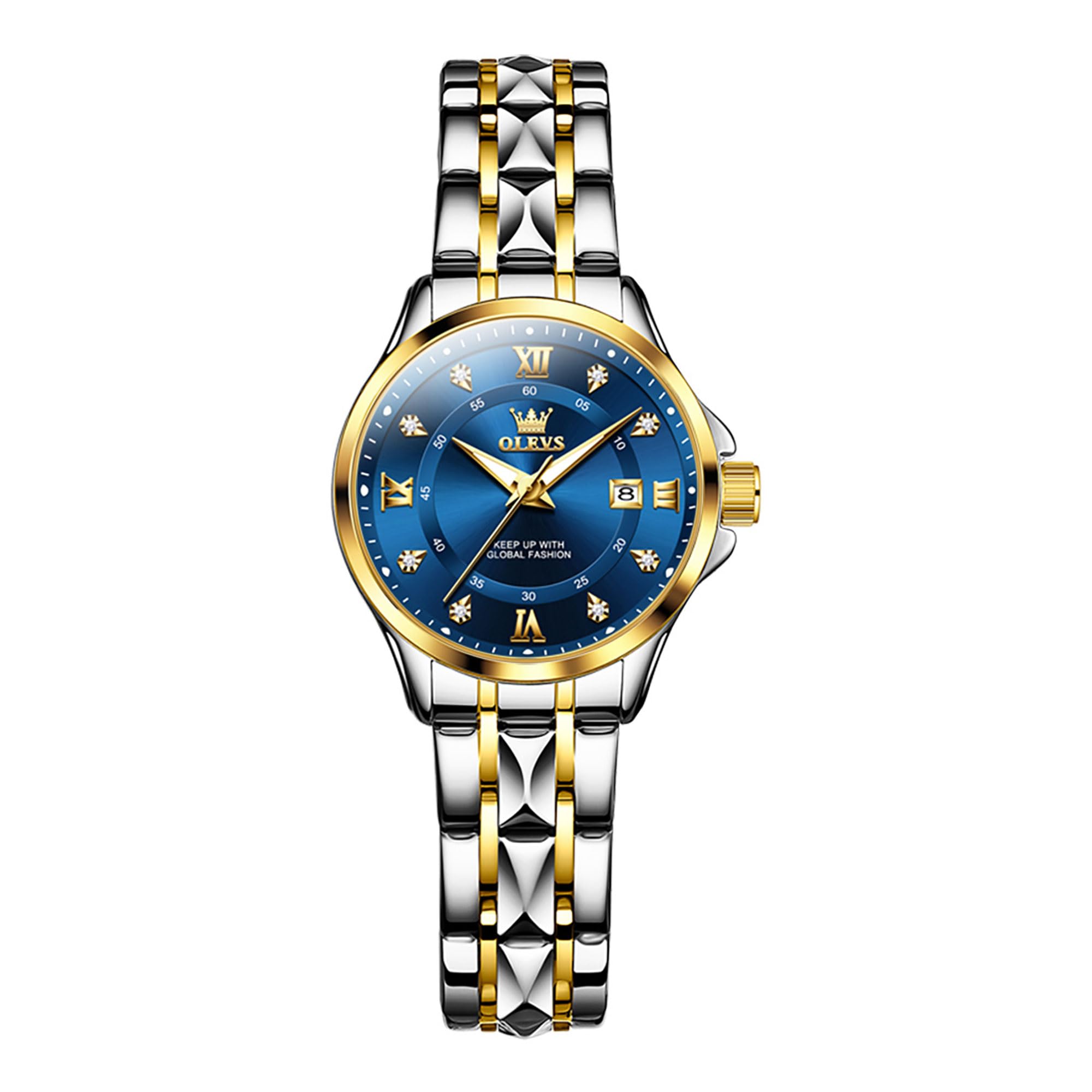 Raitown Reloj Mujer Acero Inoxidable de Cuarzo Impermeable Pequeña Esfera Escala Digital Relojes de Mujer Moda Regalos Negros de Oro Plata