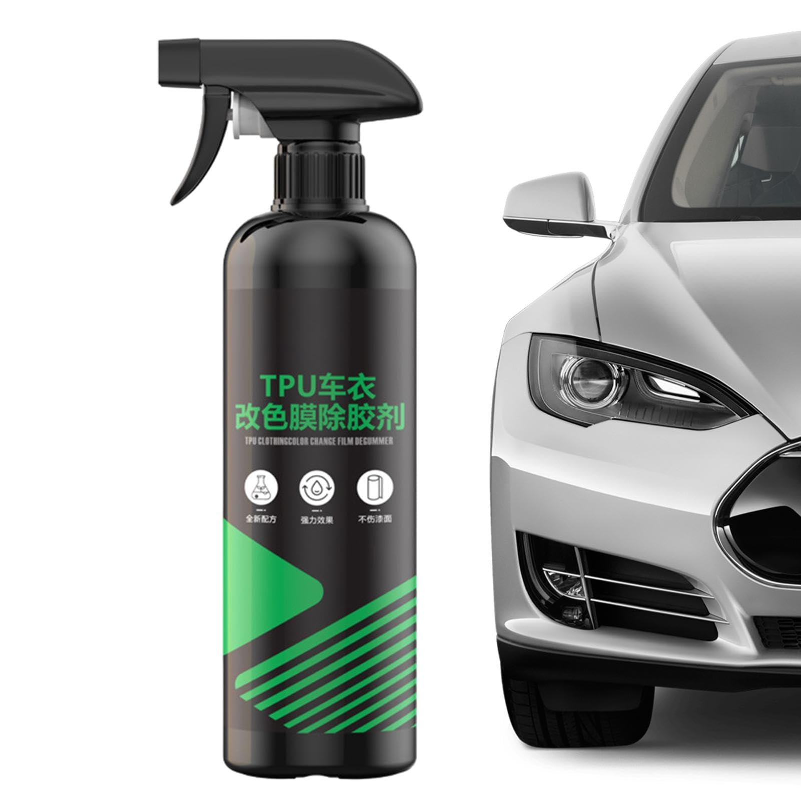 Glue Remover for Car - 500ml Car Sticker Remover |Easily Remove Glue Sticker Labels Decals Tape resiidue | Old Film Residual Strength Removal Film | Windshield Sticker Remover | Glue Gone for Cars,