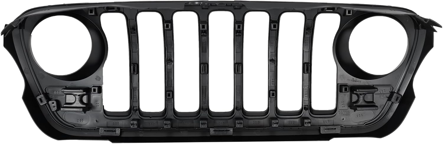 Garage-Pro Grille Assembly Compatible with Jeep Wrangler 2018-2024, Gladiator 2020-2023 For Models With Off Road Camera, Type1 Painted Black CH1200444