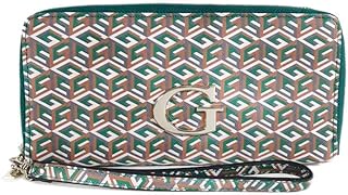 Portafoglio GUESS Donna Smeraldo Logo Geo Verde A21/04