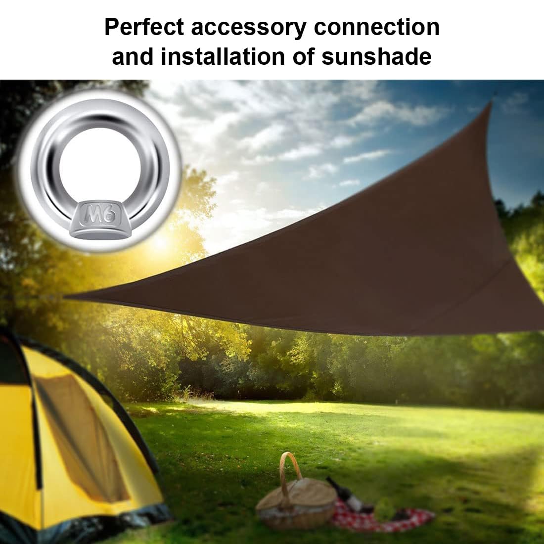 Aililong Dadi ad anello M6-12 pezzi 304 in acciaio inox, dadi ad anello hardware per accessori di sollevamento e sospensioni per interni ed esterni