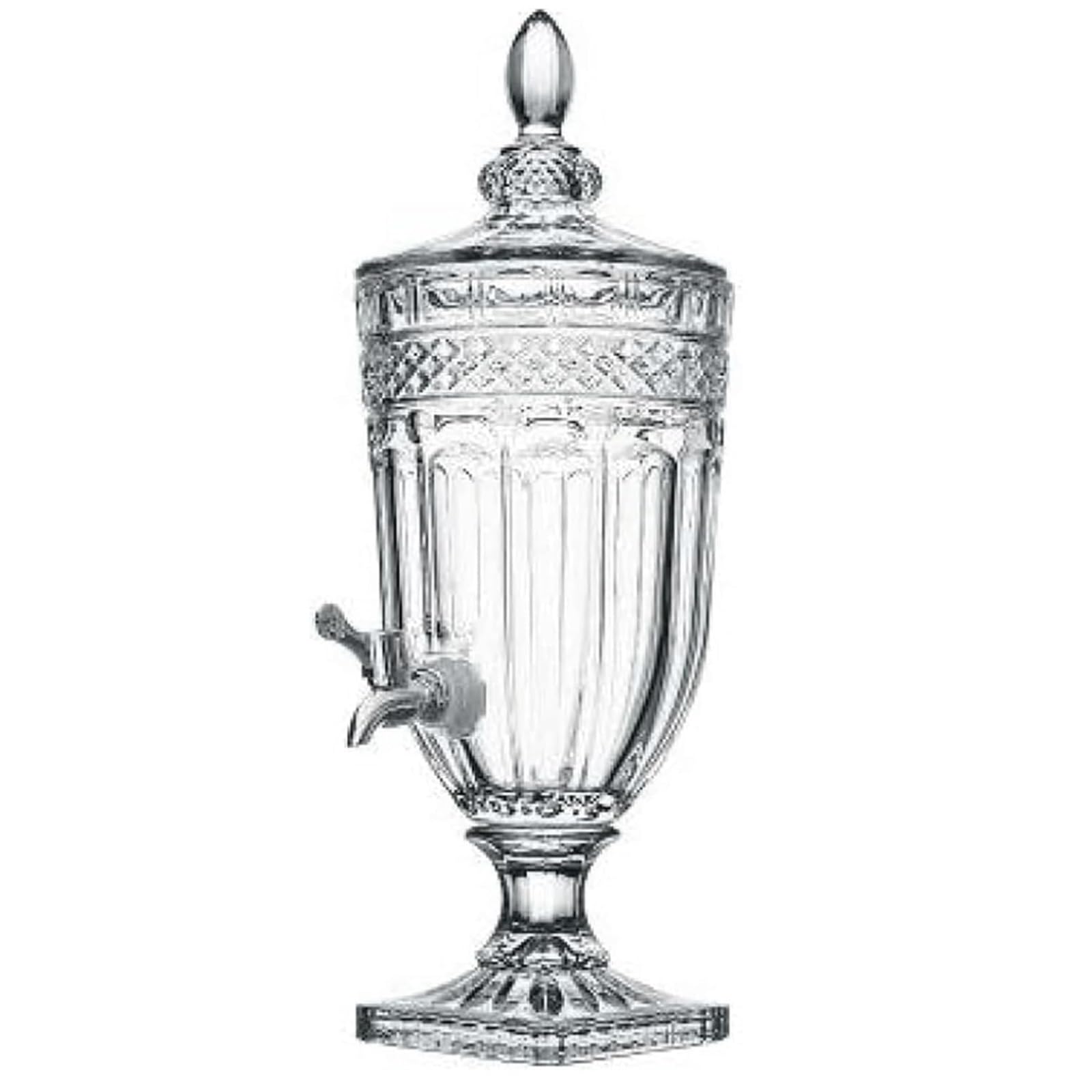 SBCGFY Dispenser Beverage 3L Glass Beverage Dispenser Drink Serving With Stainless Steel Spigot Elegant Drink Dispensers For Parties Juice